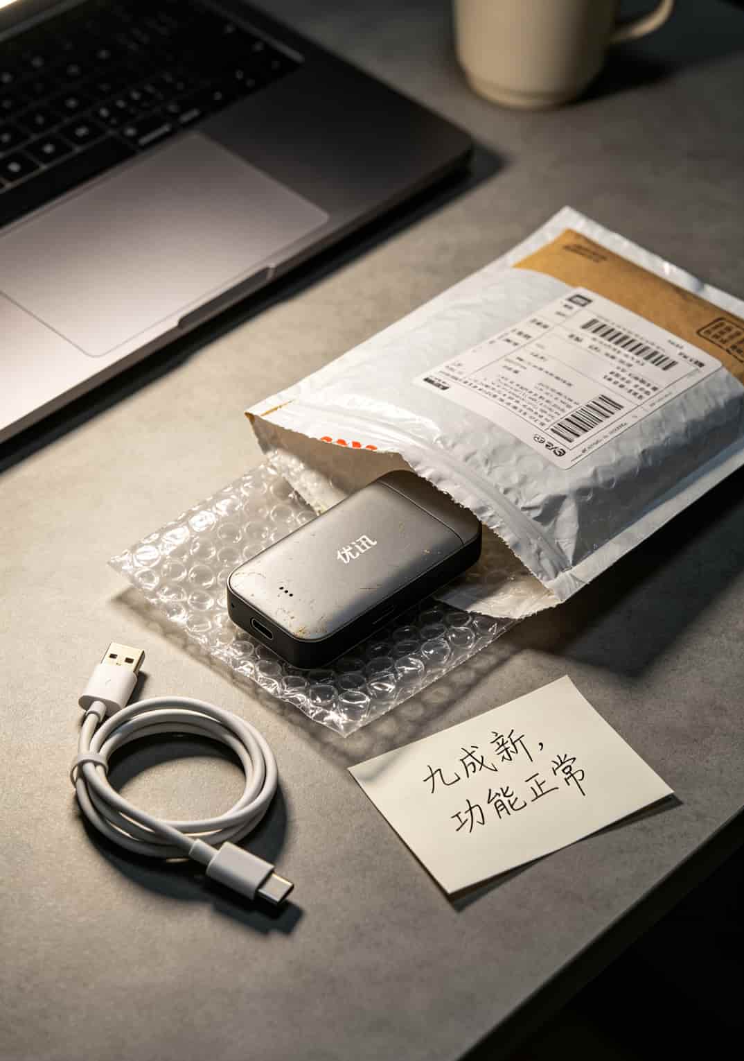 优讯随身WiFi二手开箱及配件实拍