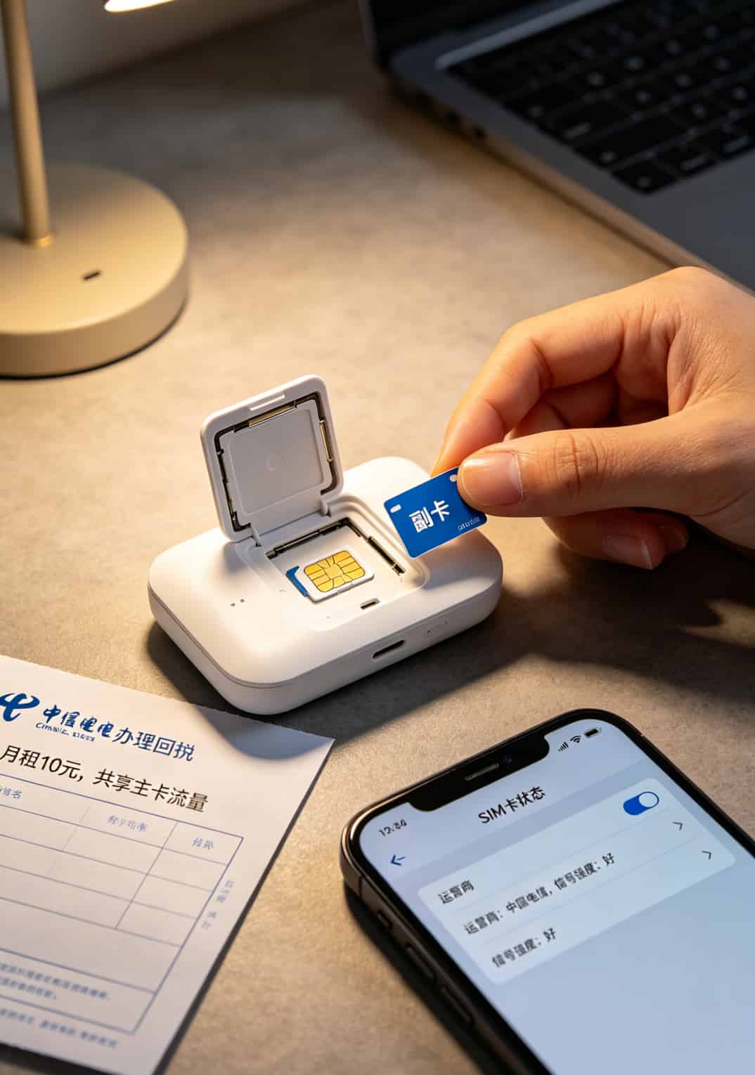 手机拨号盘输入代码查信号强度的演示