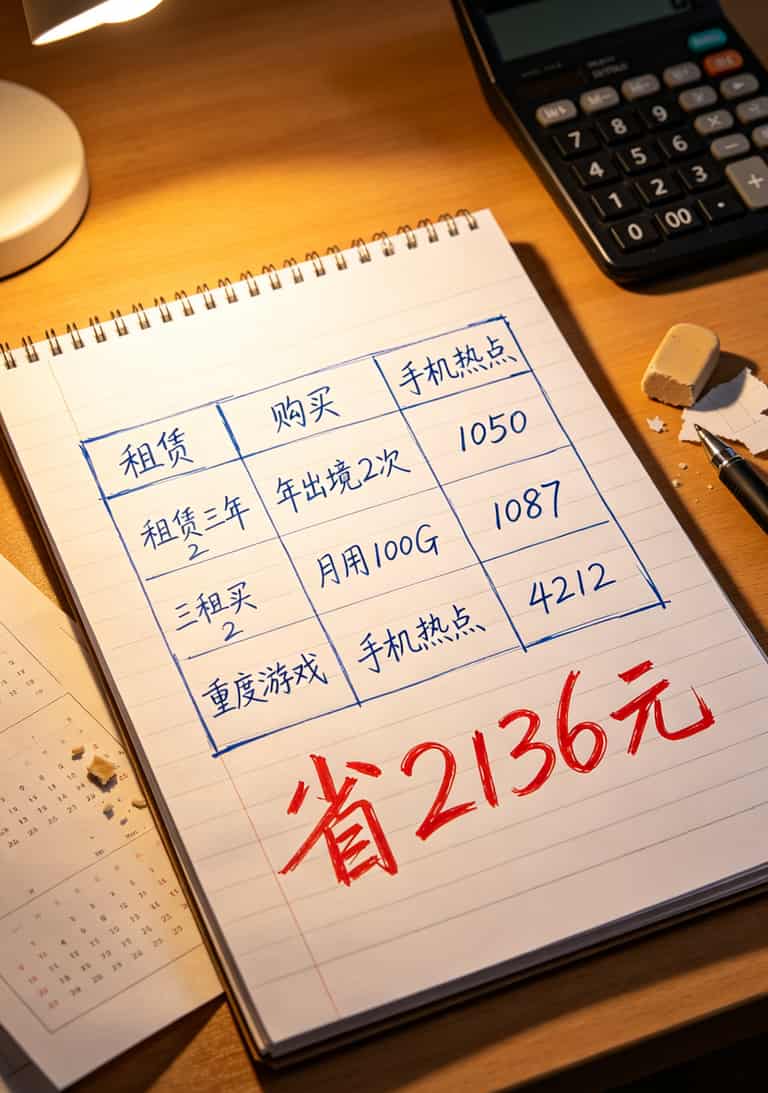 2023流量卡推荐|卖八年随身WiFi的阿强,把心里话全抖出来了 三年成本对比计算表格(租赁/购买/手机热点)