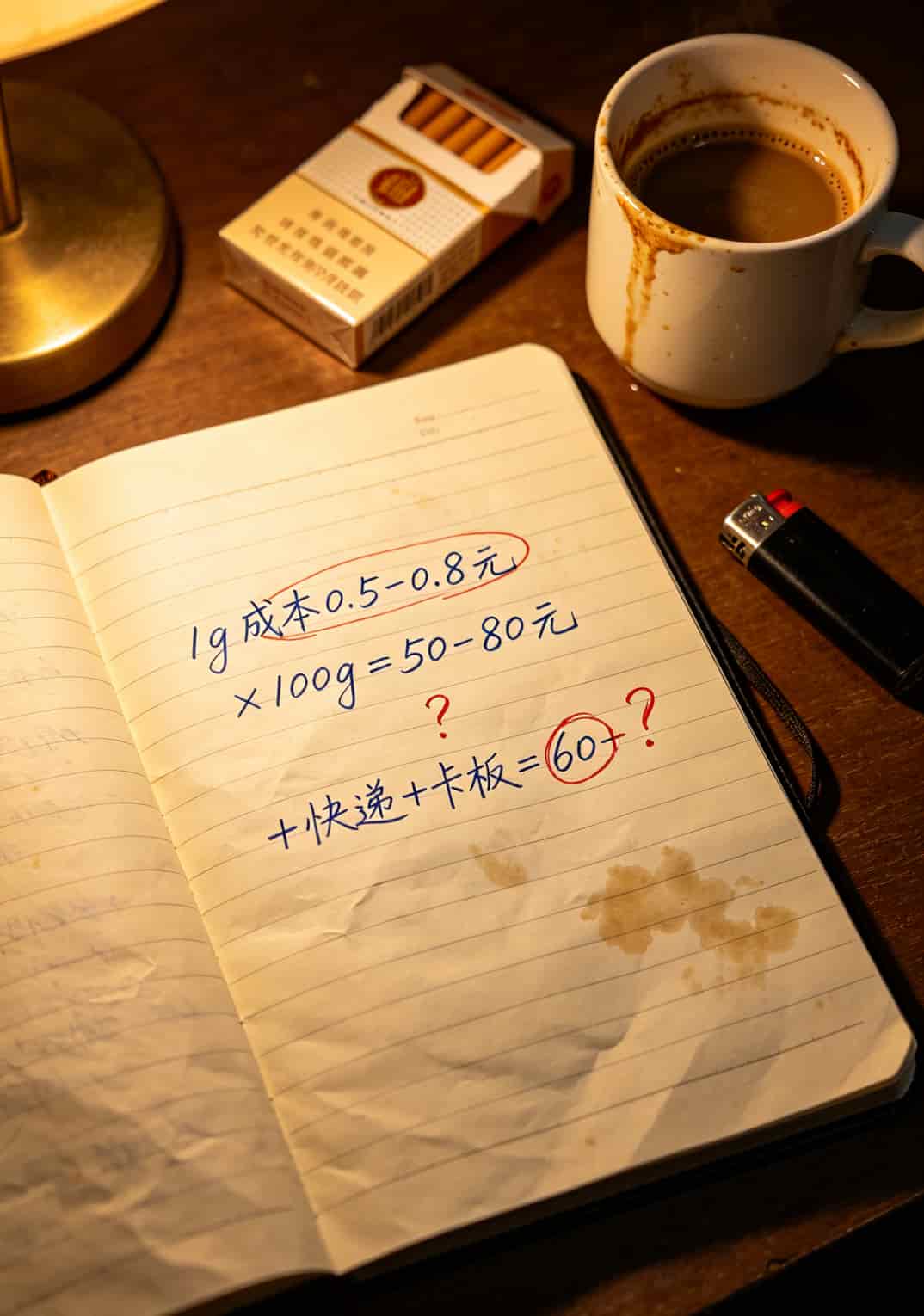 29元100g流量卡是真的还是假的?我用半年工资试出来了——真的,但你用不爽 流量成本计算手写笔记,50元到80元成本被圈出