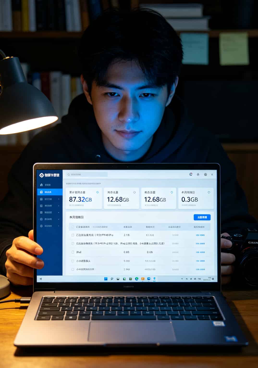 流量怎么算最划算?我花了3年冤枉钱,终于搞懂了(附避坑清单) 正规物联卡网页管理后台截图,标注实时流量和连接设备