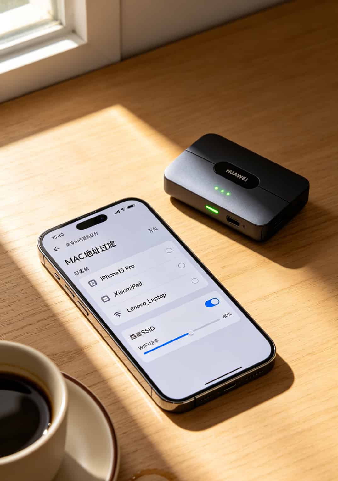 随身WiFi后台设置界面截图