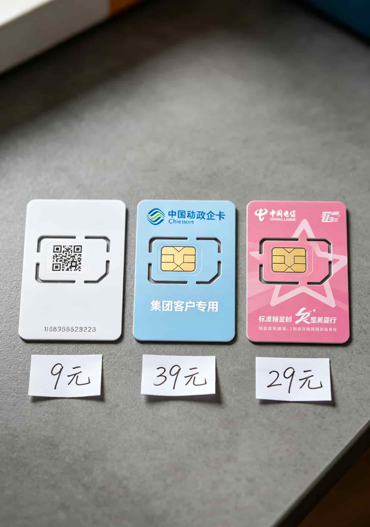 中兴随身WiFi越用越慢?别急着扔!选对流量卡一个月省80(附办理4g流量卡套餐避坑指南) 三张流量卡并排对比:物联卡、政企卡、正规运营商卡