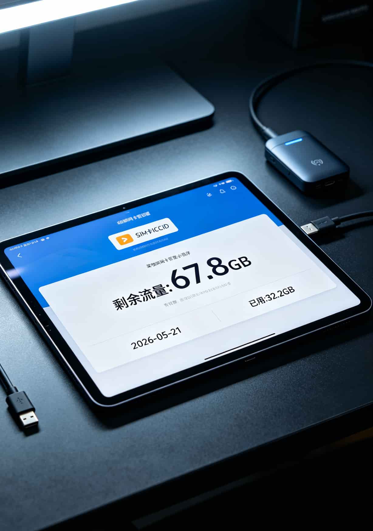 2021年流量卡别乱扔!实测5张老卡,这3种留这2种扔 物联网卡后台管理页面,显示剩余流量和有效期