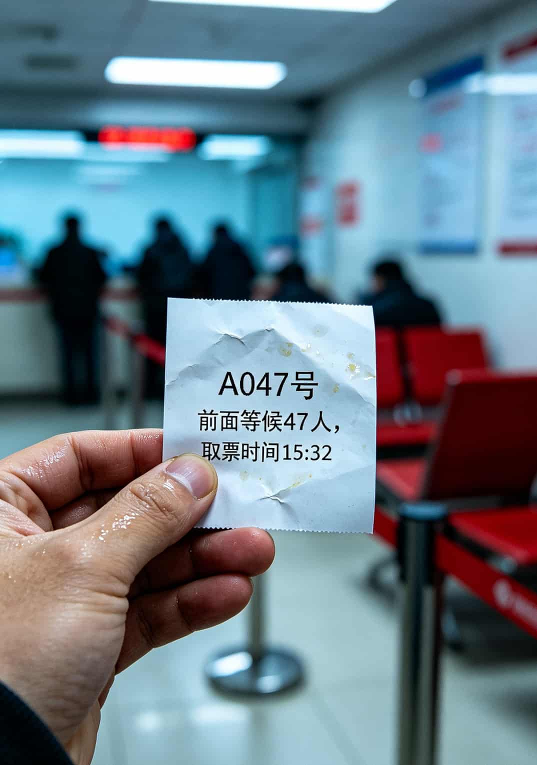 办了十几张卡亏了上千块,我才敢说:2026年流量卡比较划算的套餐长这样 某运营商营业厅排队取号的小票,显示前面还有47人