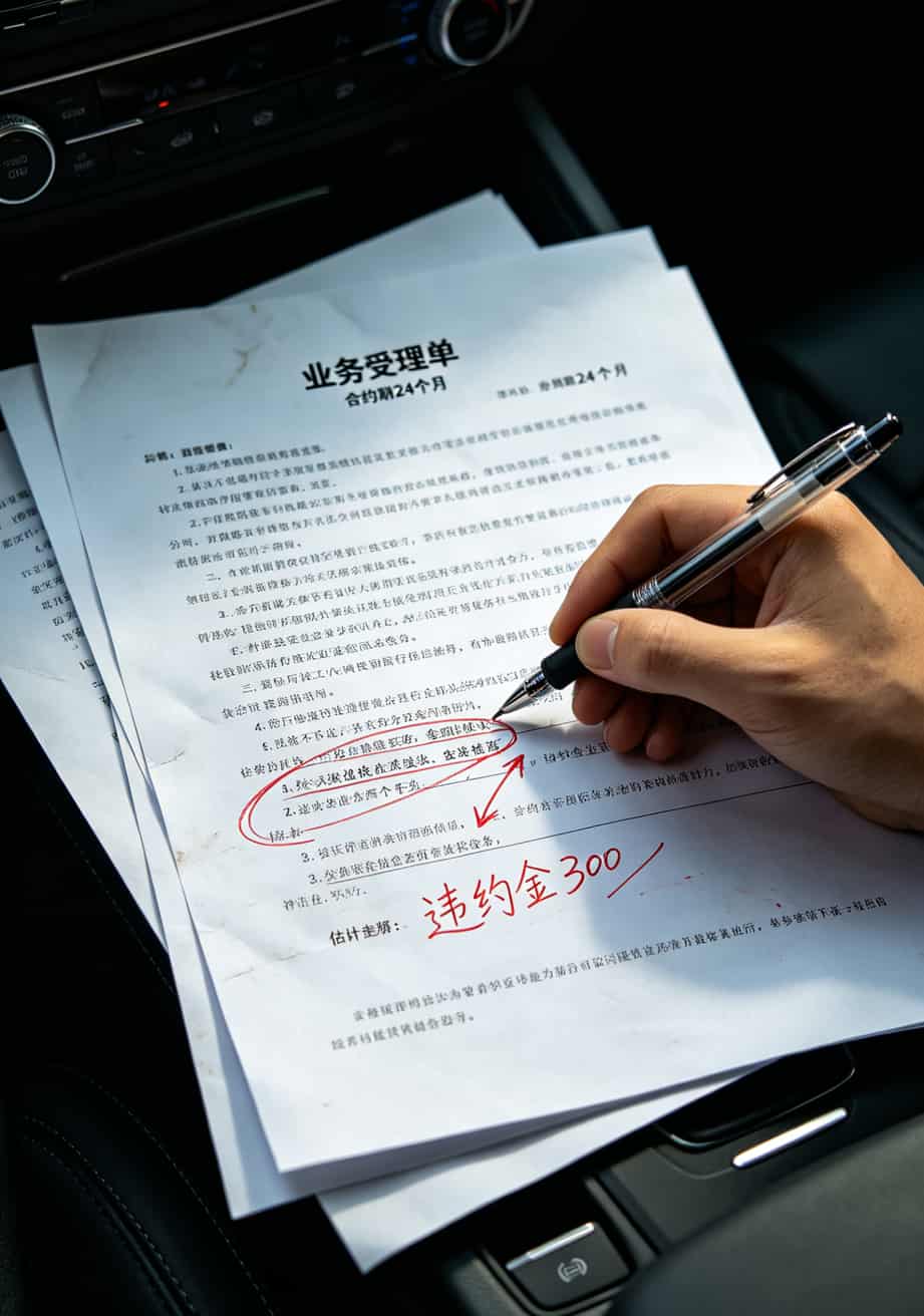 跑了3年网约车换了11张卡,车机专用流量卡这么选才不踩坑 营业厅套餐合约条款明细单