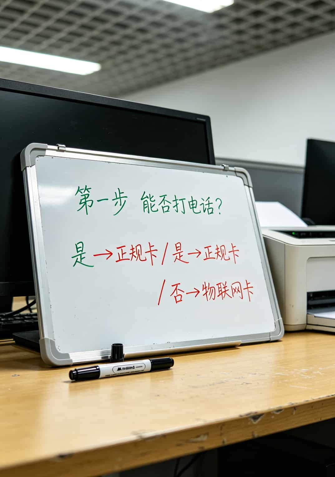 正规手机卡vs物联网卡鉴别流程图