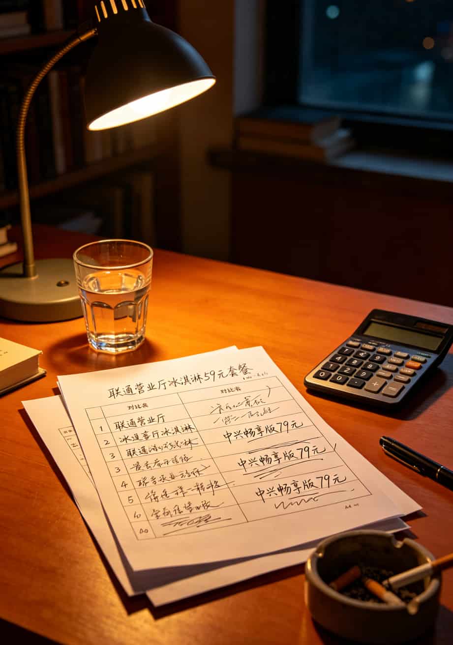 联通营业厅套餐与中兴畅享版对比表