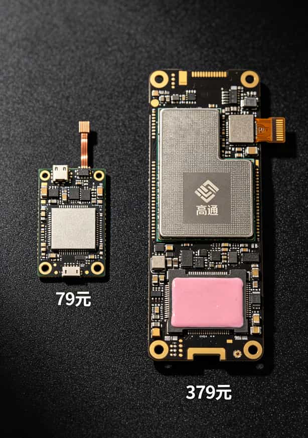 9元15g流量卡+几十块的随身WiFi,我劝你别碰(内附拆机实测) 79元随身WiFi与379元随身WiFi主板对比图,差距一目了然