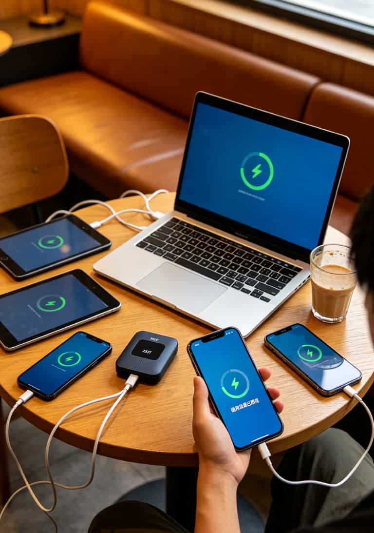 用了三年中兴随身WiFi才明白:办好一张9元105g通用流量卡,比换设备管用十倍 中兴随身WiFi设备与多张流量卡摆放在桌面上