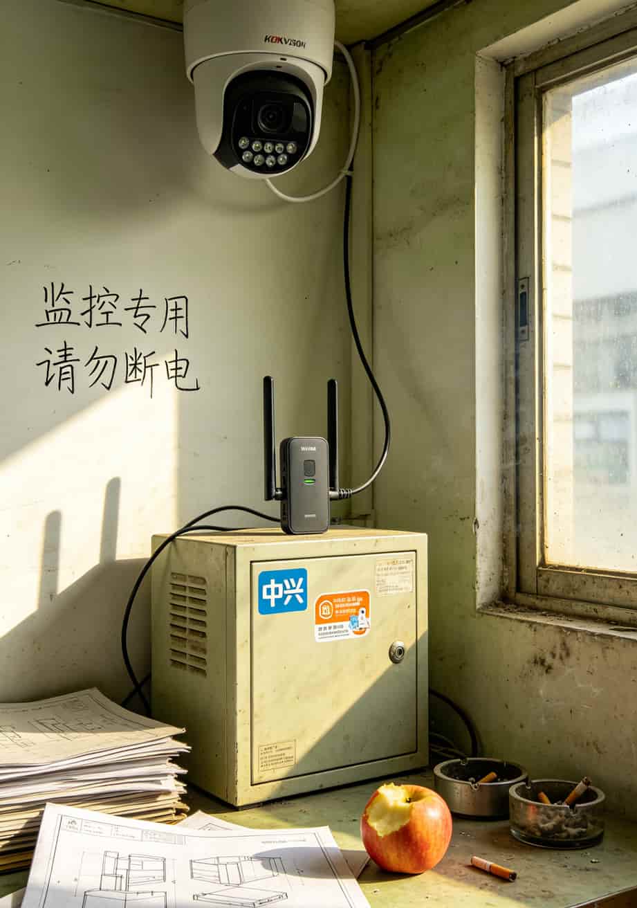 中兴随身WiFi设备红灯故障状态实拍